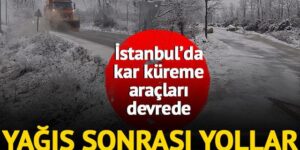 İstanbul’da kar yağışı sonrası Çatalca beyaza büründü! Çevre illerde de etkili oluyor