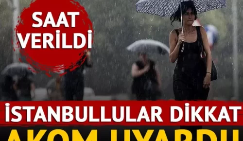 KOM’dan uyarı geldi! İstanbullular dikkat