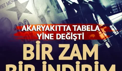 Akaryakıtta tabela değişti! Bir zam bir indirim geldi