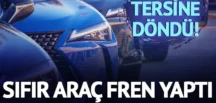 Sıfır araç fren yaptı, 2. el tam gaz!