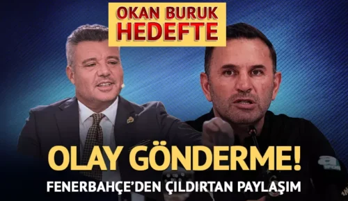 Galatasaray’ı yenen Fenerbahçe’den Okan Buruk’a göndermeler geldi!