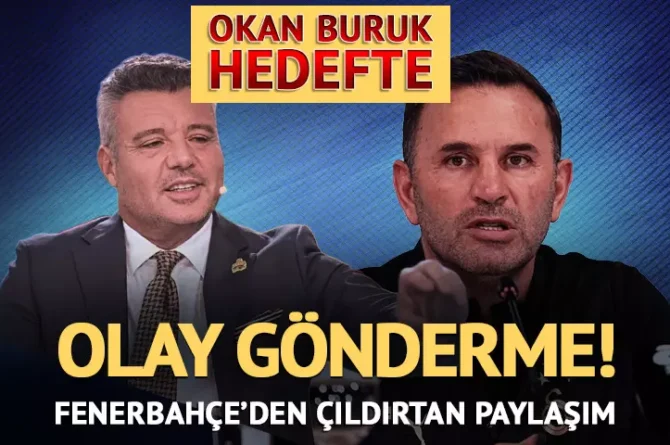Galatasaray’ı yenen Fenerbahçe’den Okan Buruk’a göndermeler geldi!