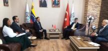 BOLİVARCI VENEZUELA CUMHURİYETİ ANKARA BÜYÜKELÇİSİNİN SANKON’A ZİYARETİ