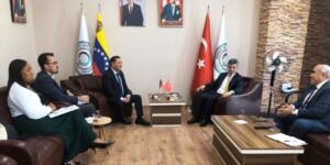 BOLİVARCI VENEZUELA CUMHURİYETİ ANKARA BÜYÜKELÇİSİNİN SANKON’A ZİYARETİ