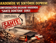 AKADEMİDE VE SEKTÖRDE DEPREM: KONFEDERASYON BAŞKANI HAKKINDA ‘SAHTE DOKTORA’ ŞOKU!