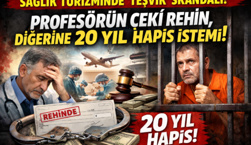 SAĞLIK TURİZMİNDE ‘TEŞVİK’ SKANDALI: PROFESÖRÜN ÇEKİ REHİN, DİĞERİNE 20 YIL HAPİS İSTEMİ!